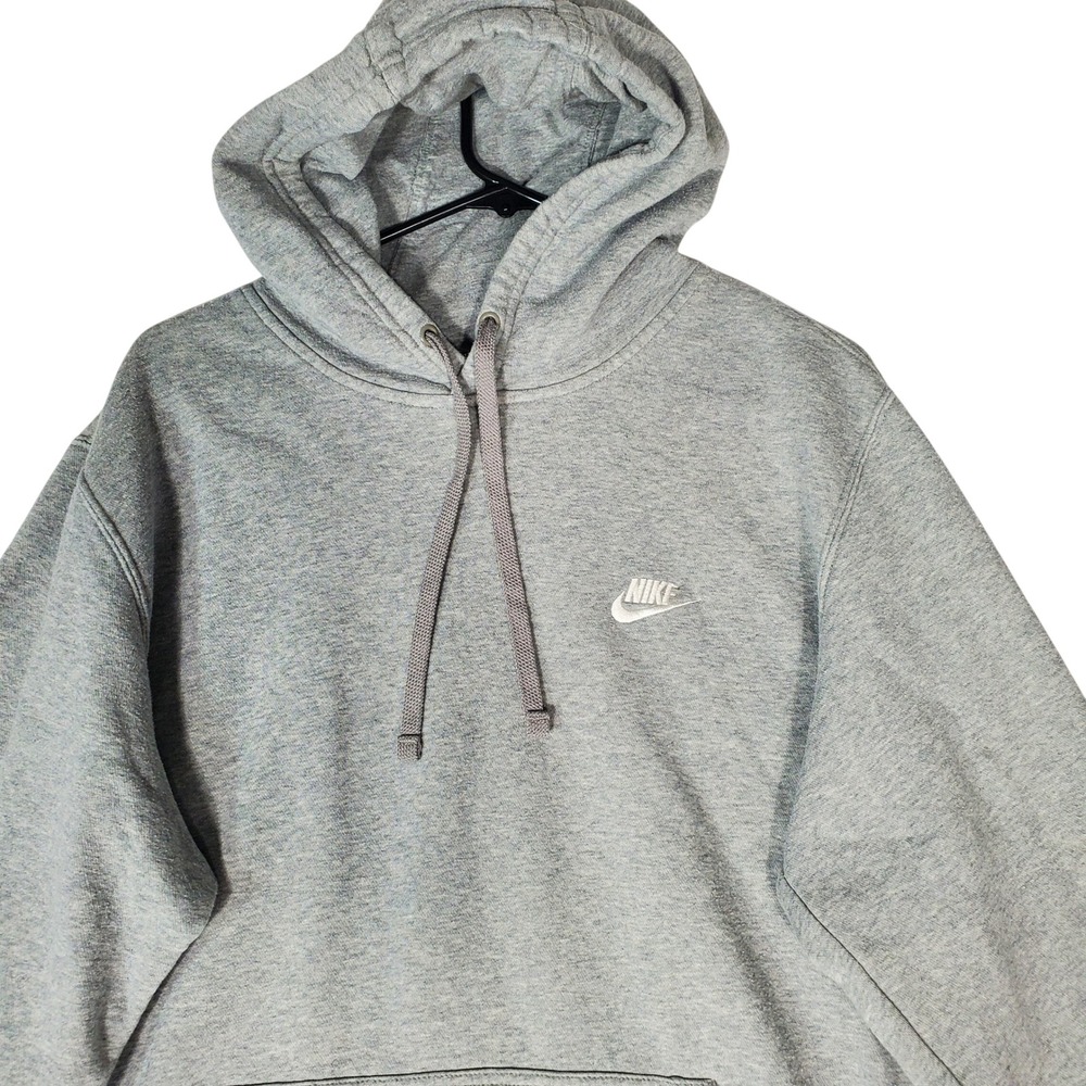 Nike Mens Sportswear Club Fleece Pullover Hoodie Grey 804346-063 XL